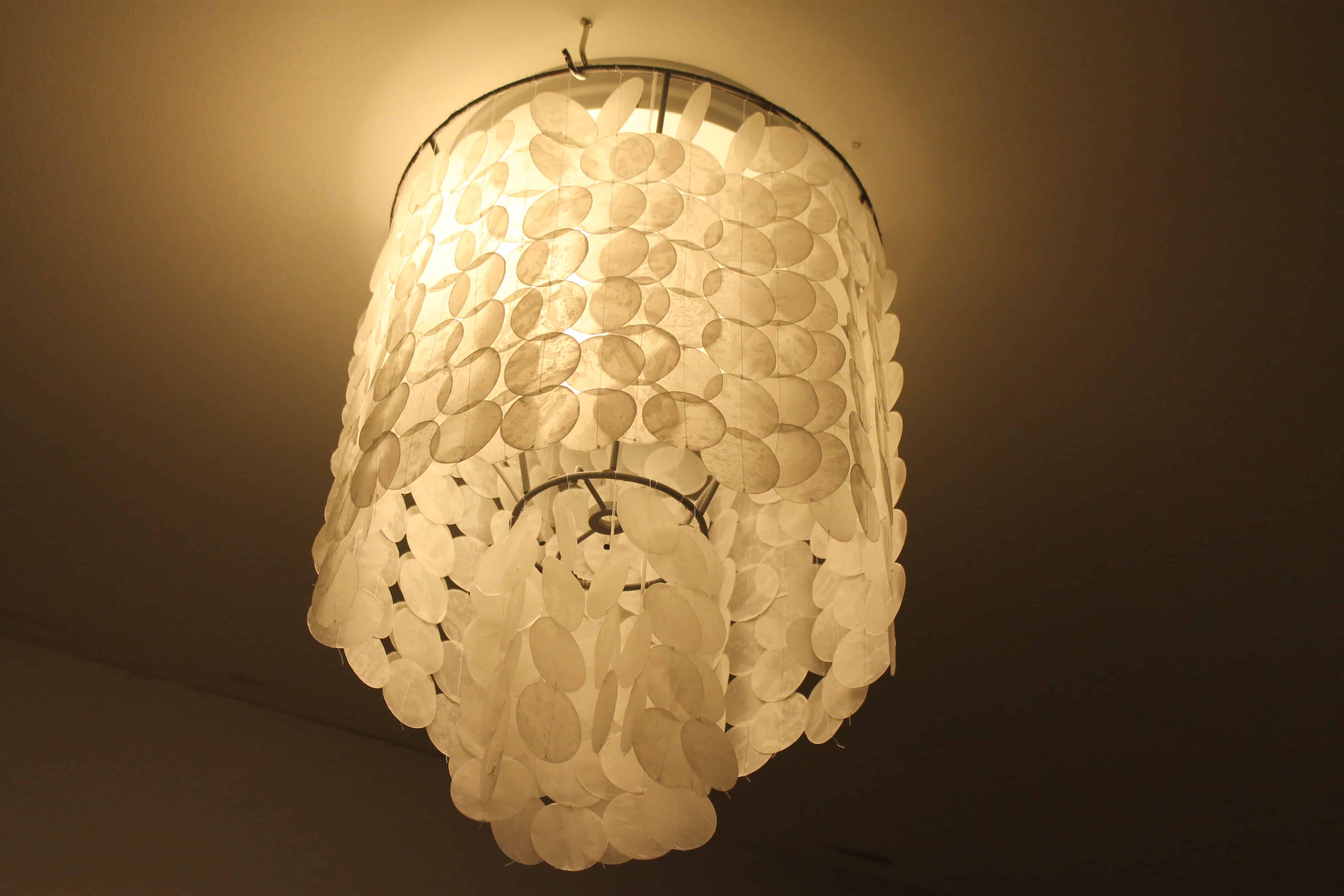 Faux Capiz Shell Chandelier • Charleston Crafted