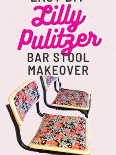 Lilly Pulitzer Inspired Bar Stools