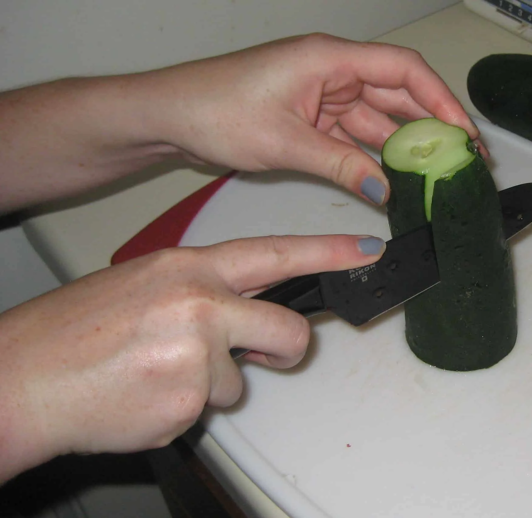 How to Dice a Cucumber - Charleston Crafted