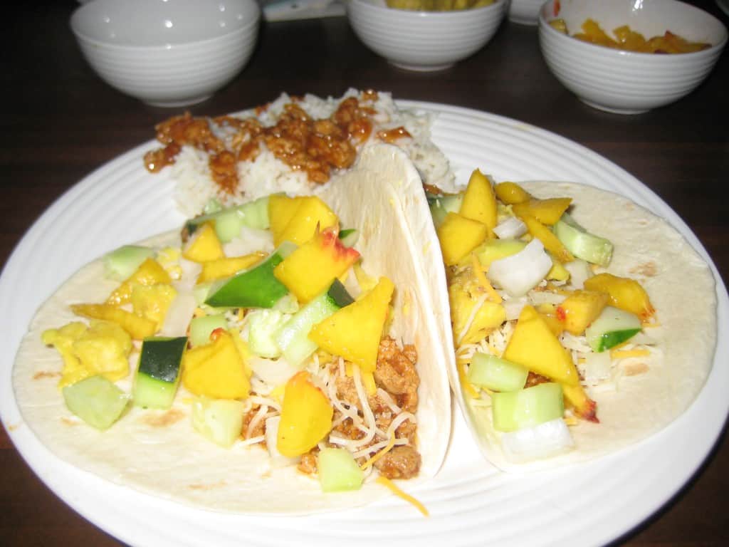 Turkey Peach Tacos - Charleston Crafted