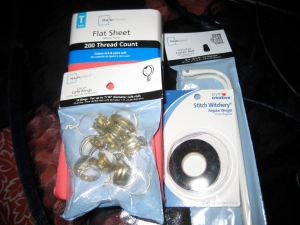 supplies to make no sew curtains