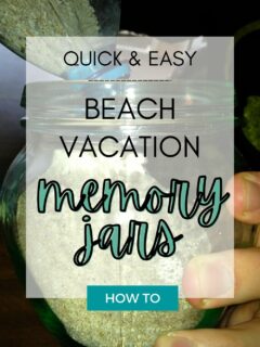 beach vacation memory jars