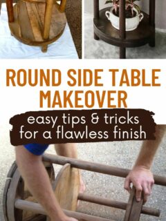 round side table makeover