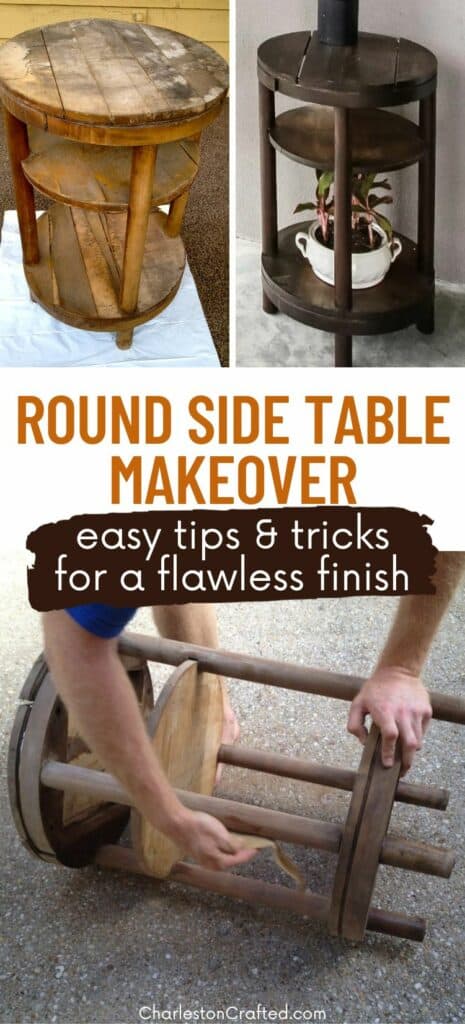 round side table makeover