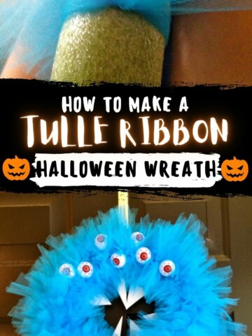 how to make a tulle halloween wreath