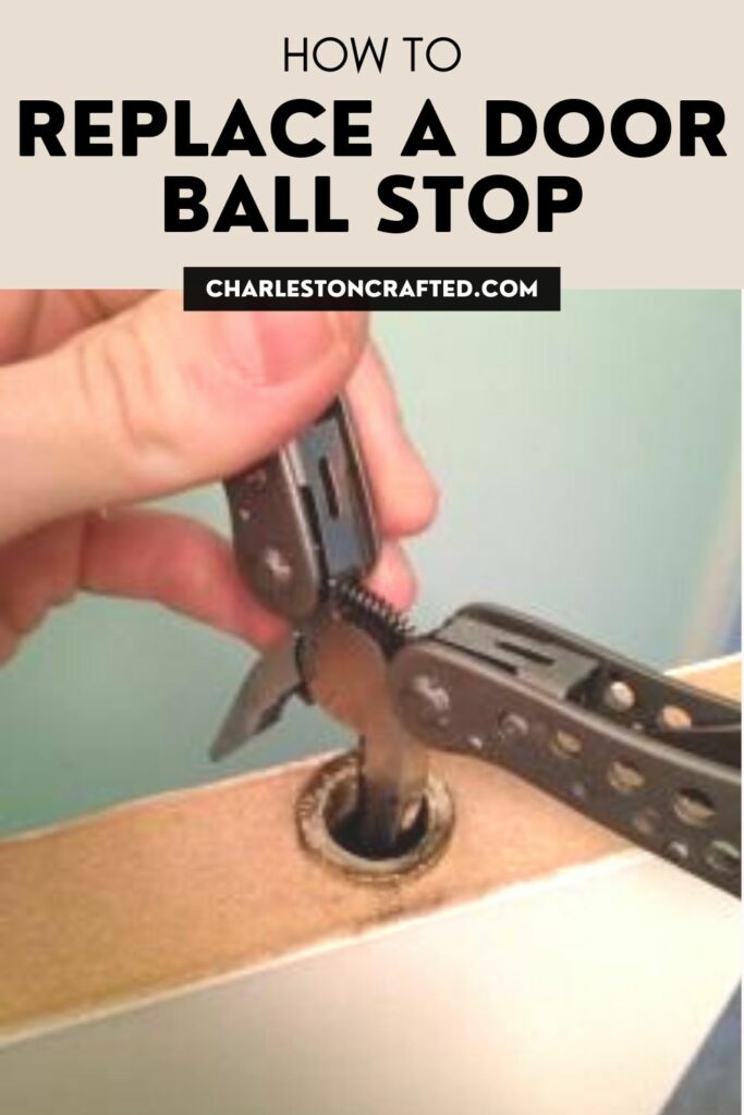 how to replace a door ball stop
