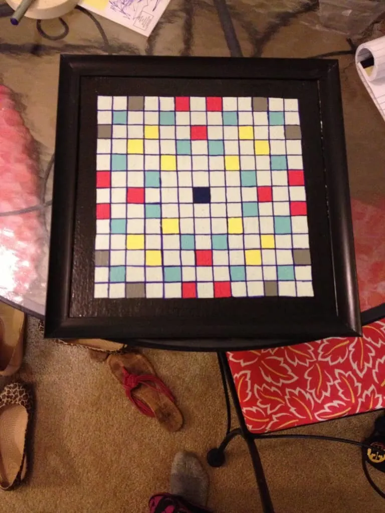 DIY Words With Friends Scrabble Magnetic Board - Charleston Crafted