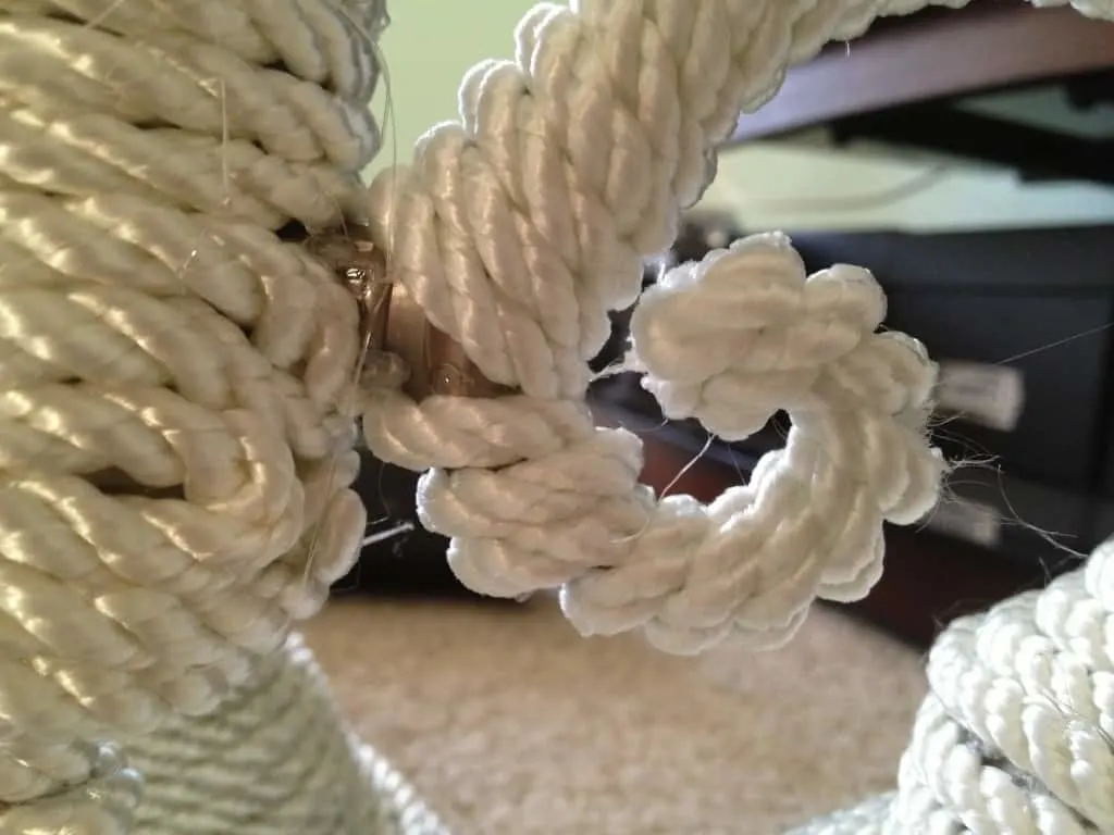 DIY Nautical rope Chandelier - Charleston Crafted