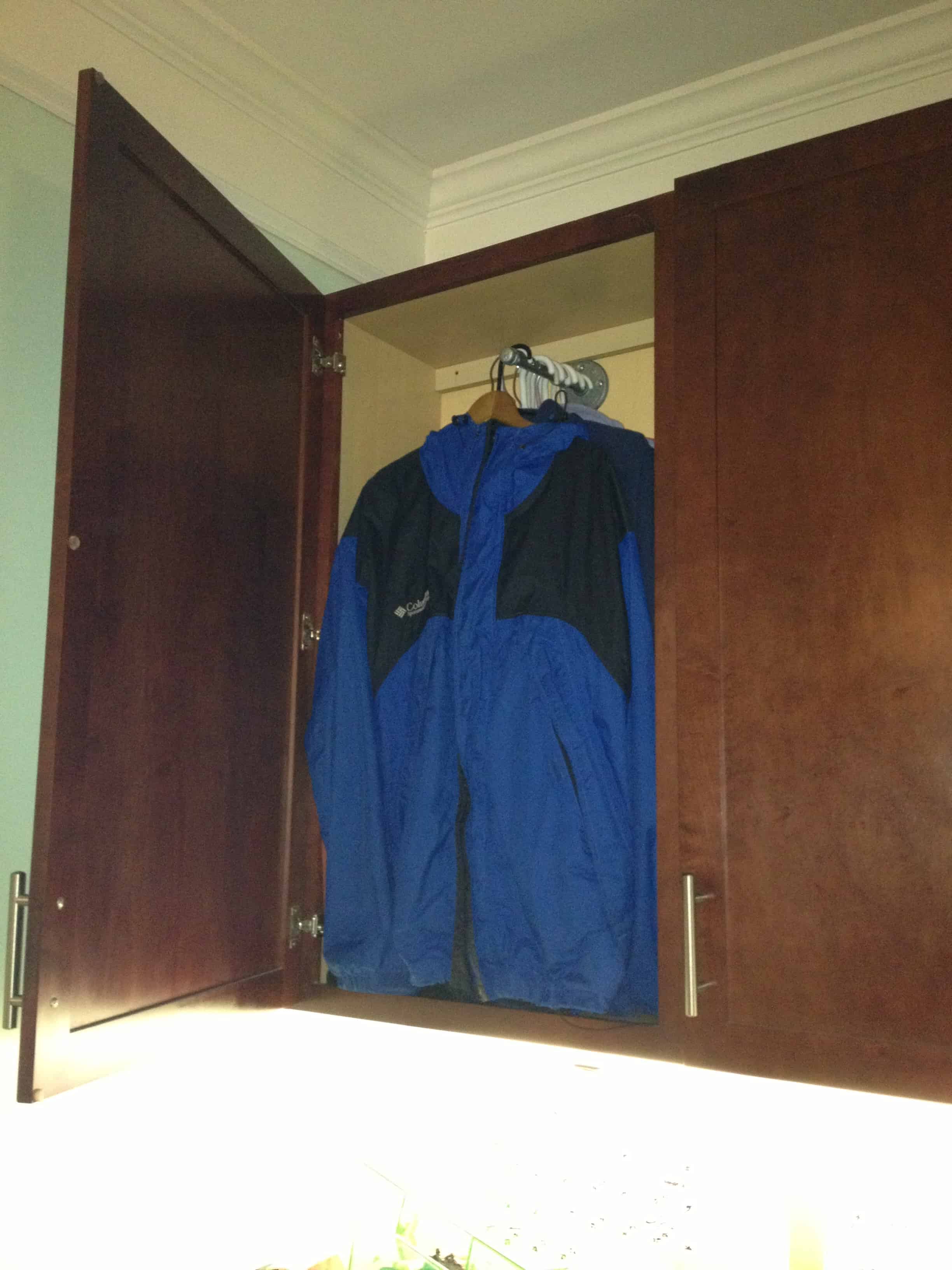 How we store coats without a coat closet