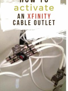 how to activate an xfinity coaxial cable outlet