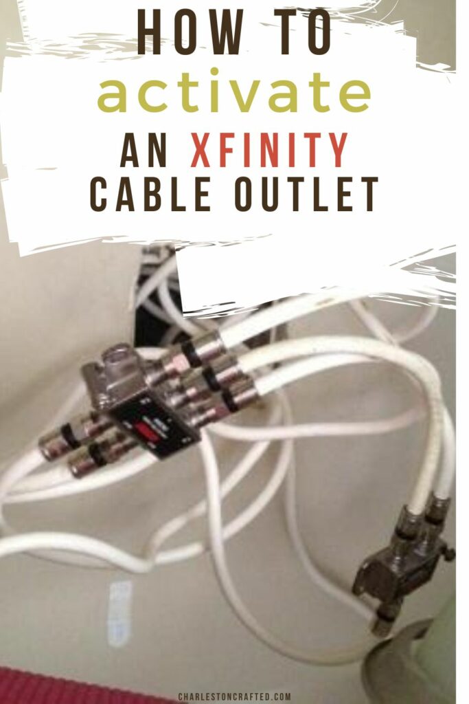 how to activate an xfinity coaxial cable outlet