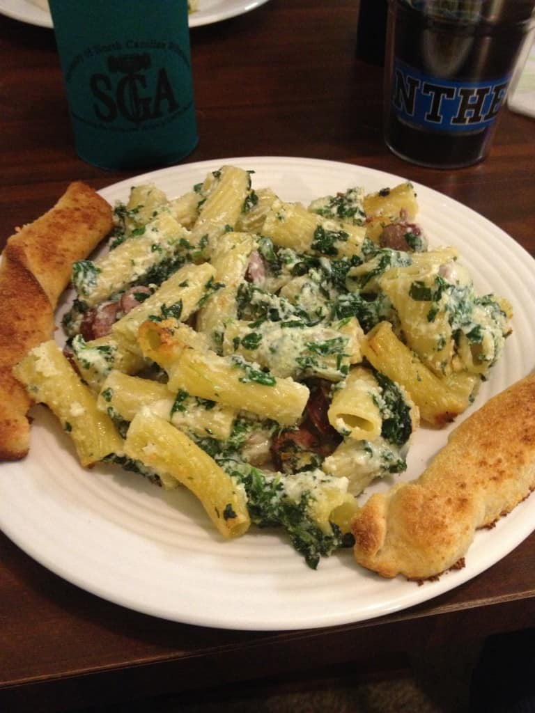 Sausage Spinach Pasta Bake - Charleston Crafted