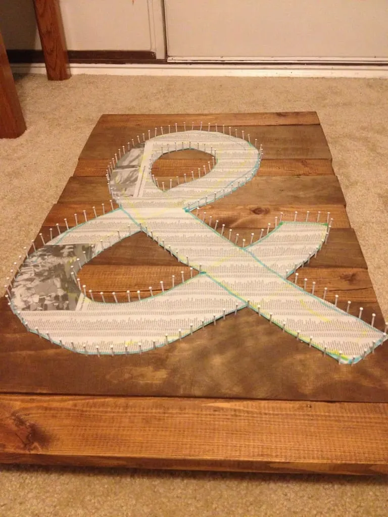 Making Rustic String Art - Charleston Crafted