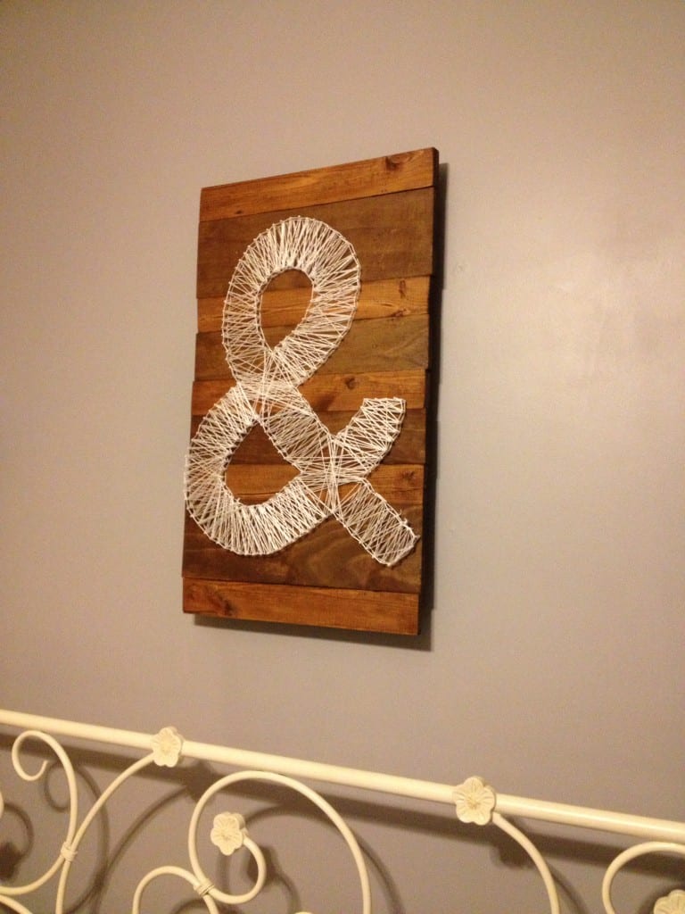 DIY Ampersand String Art - Charleston Crafted