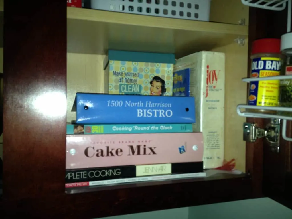 recipe book storage
