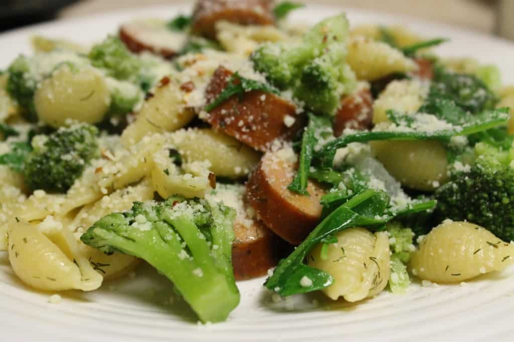 Chicken Sausage and Broccoli Pasta - Charleston Crafted