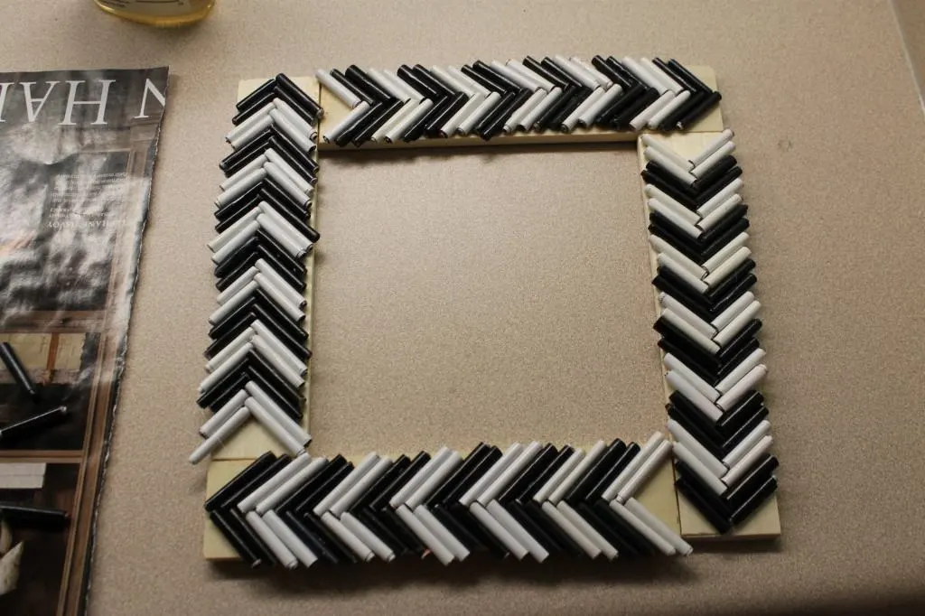 DIY Frame from Magazine Strips! Charleston Crafted