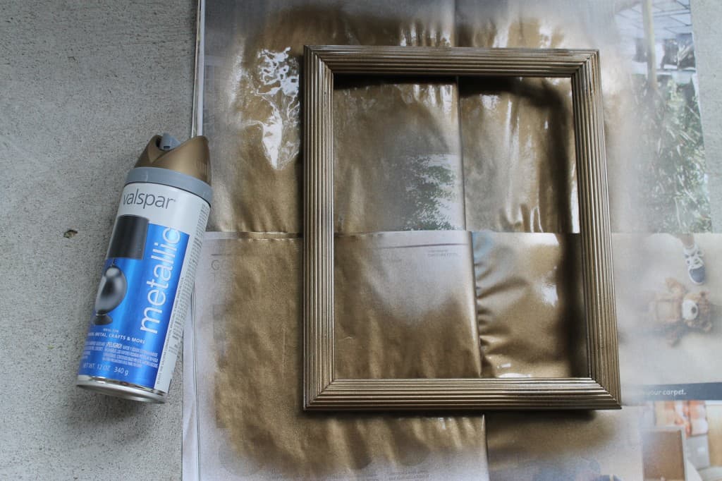 Turn a picture frame into a glass tray - Charleston Crafted