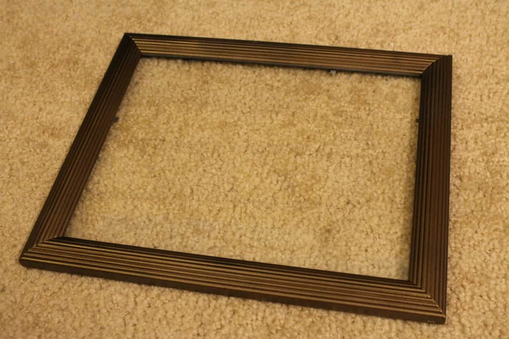 Turn a picture frame into a glass tray - Charleston Crafted