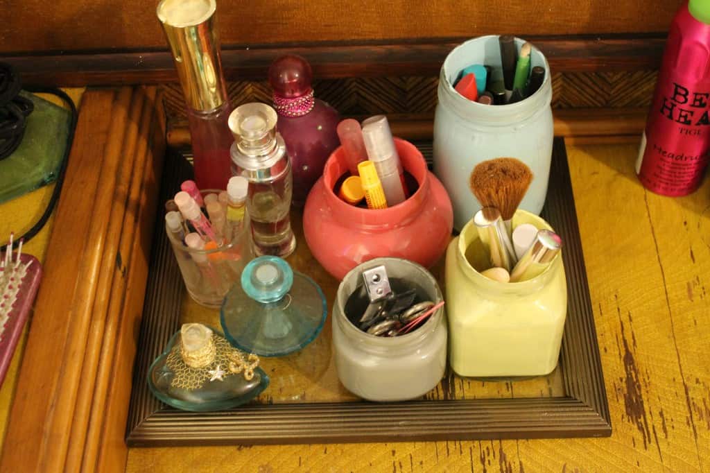 Turn a picture frame into a glass tray - Charleston Crafted