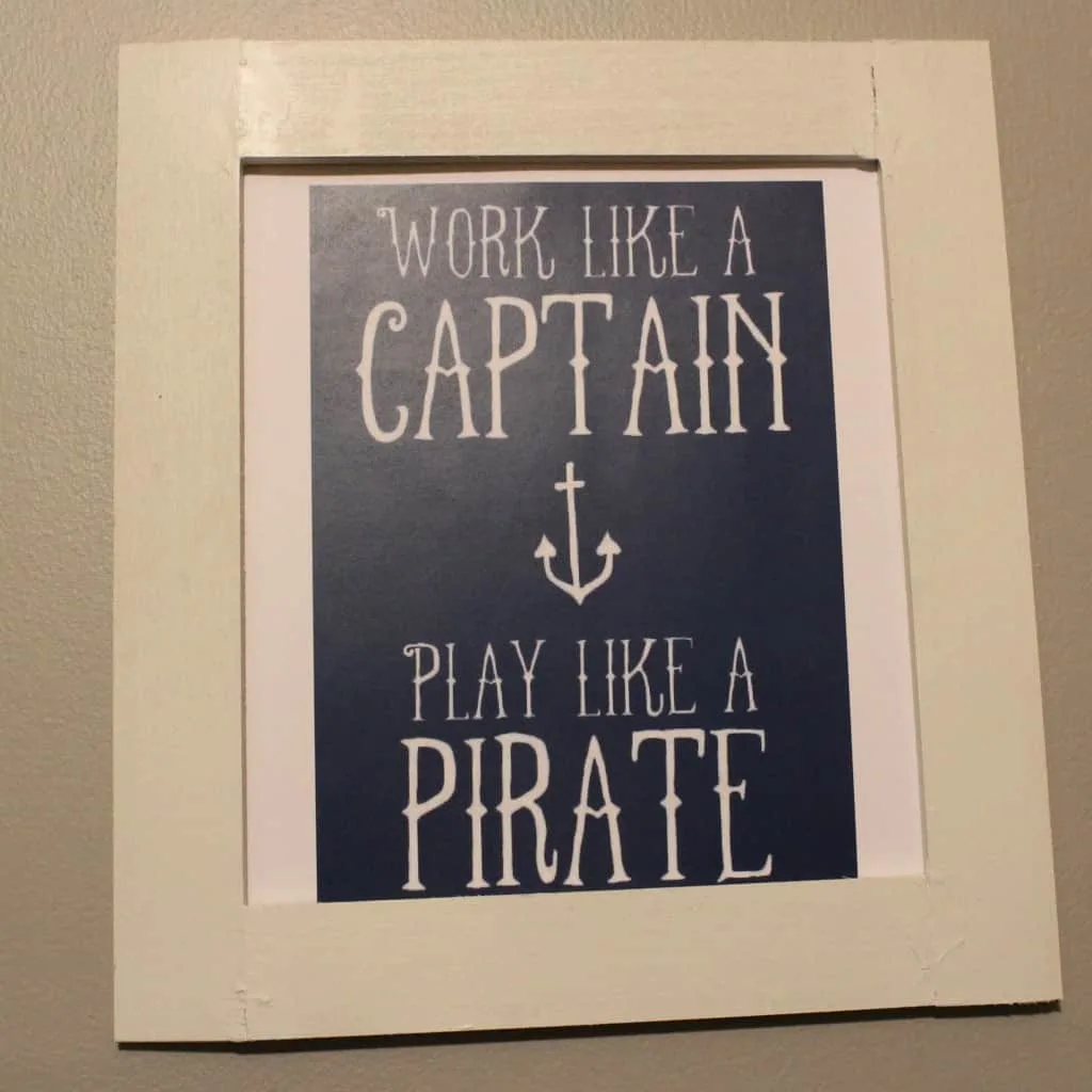 Work Like a Captain Word Art - Charleston Crafted