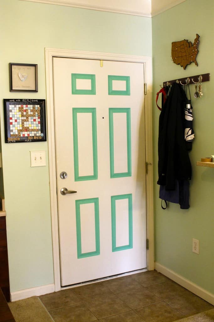 Update Your Front Door... With Masking Tape! 