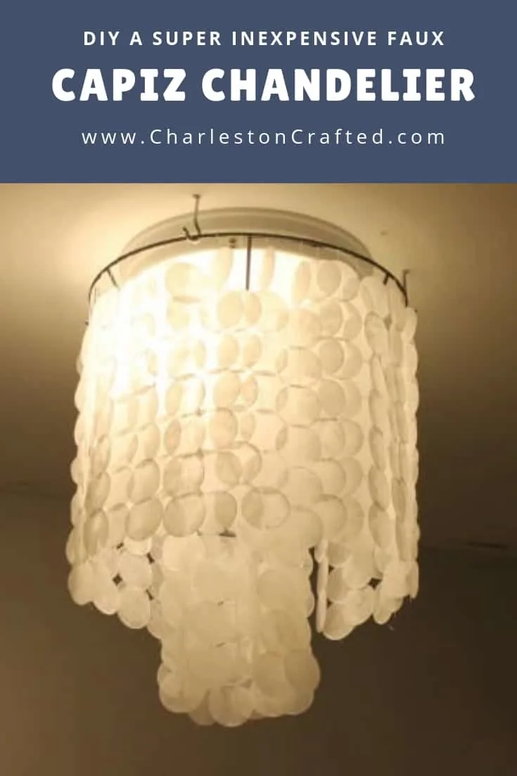 diy capiz chandelier