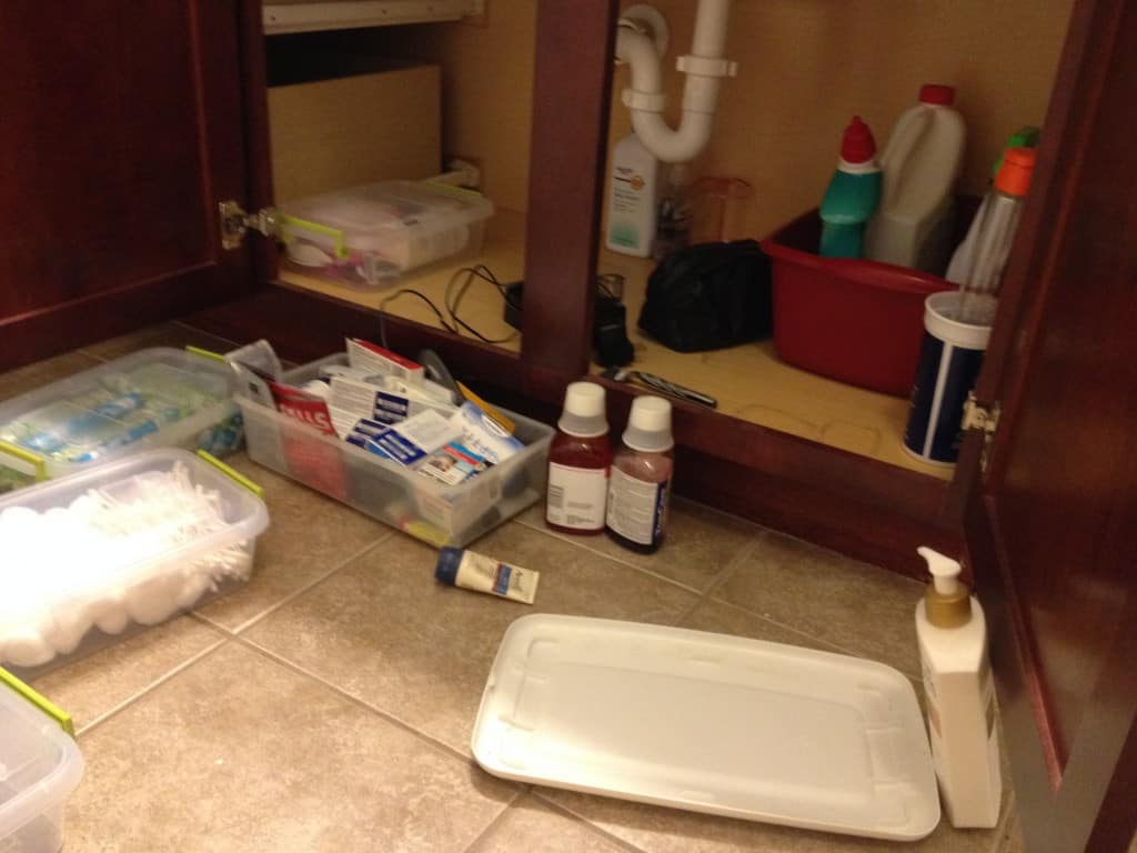 Organize under the bathroom sink - charleston crafted