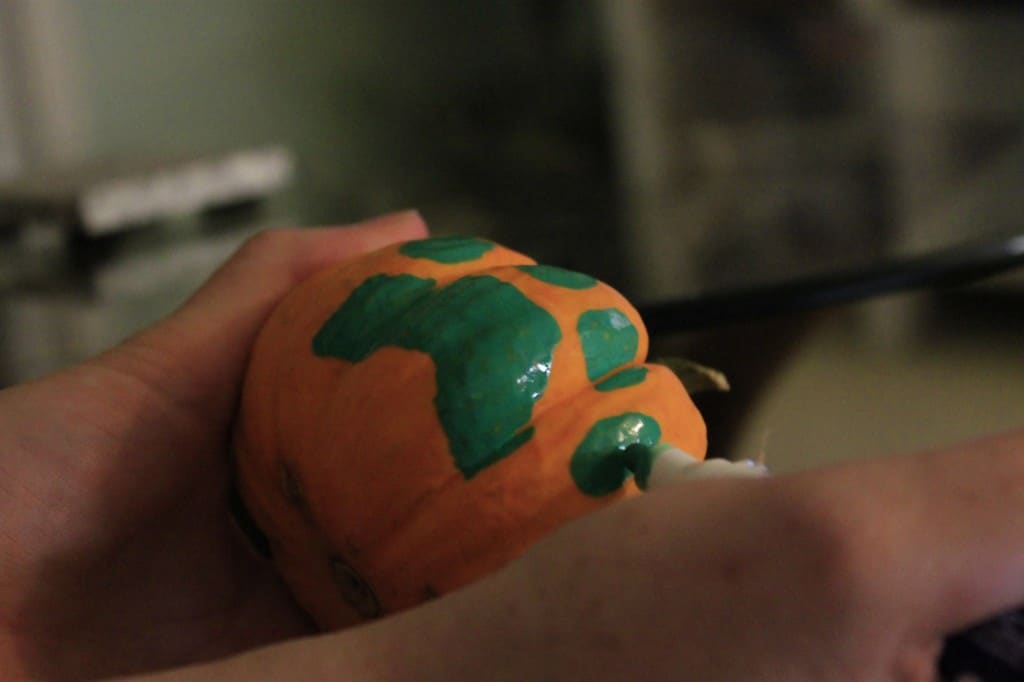 Draw on a pumpkin - charleston crafted