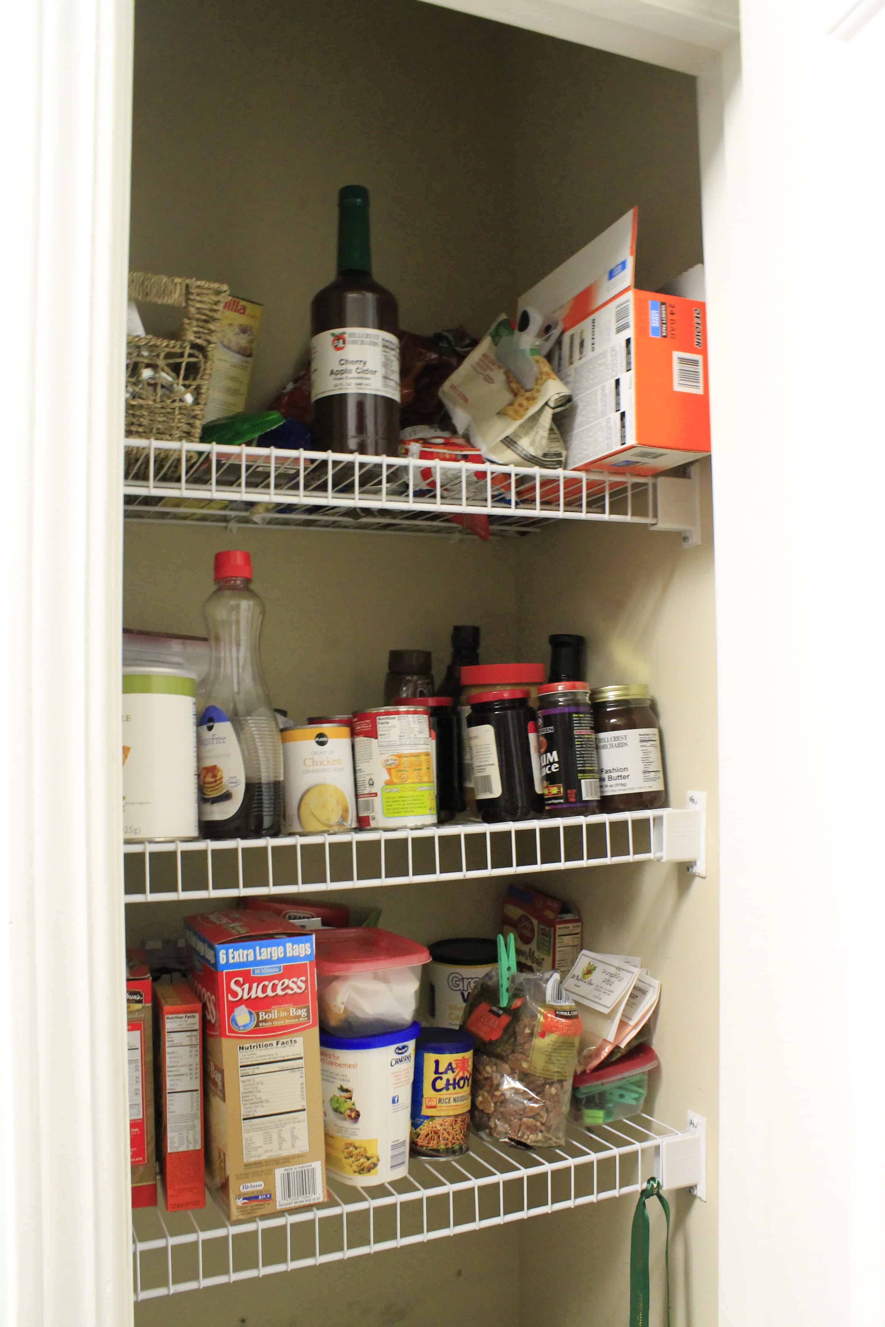 How To Update Wire Pantry Shelves With, How To Keep Wire Pantry Shelves From Sagging