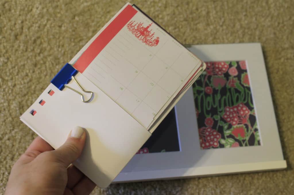 Make a Framed Calendar from a Lilly Pulitzer Planner - Charleston Crafted