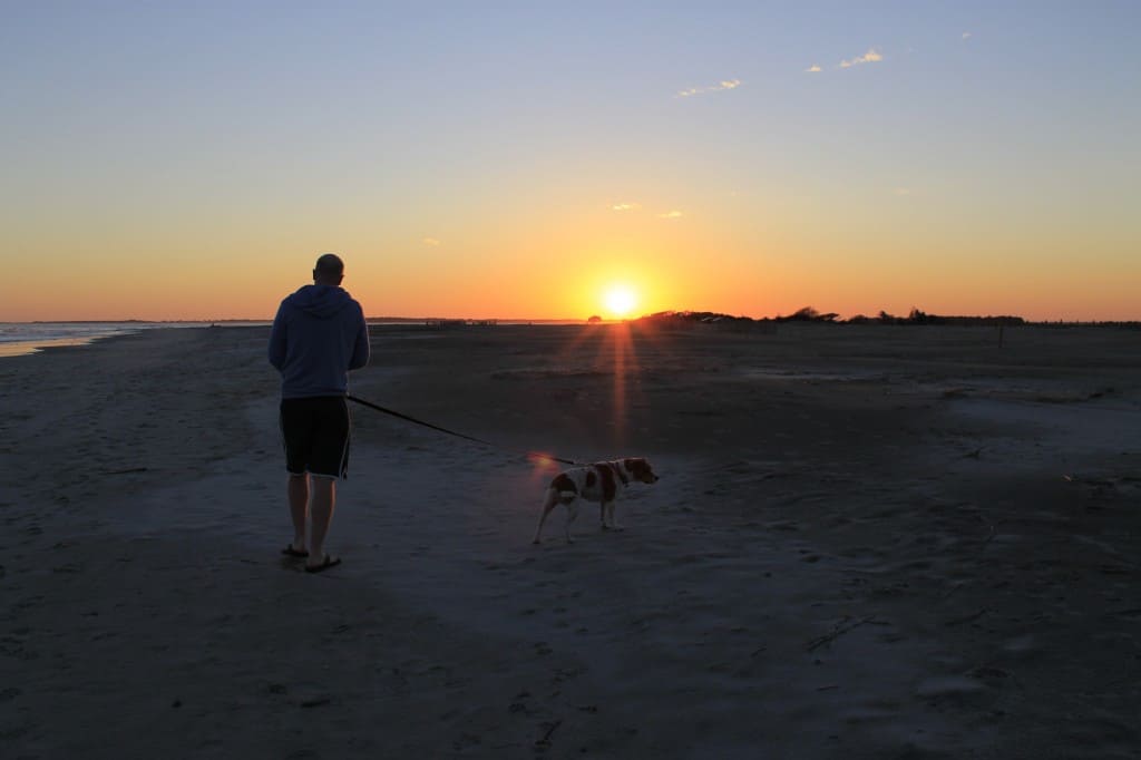 Walk on the beach at sunset - Charleston Crafted