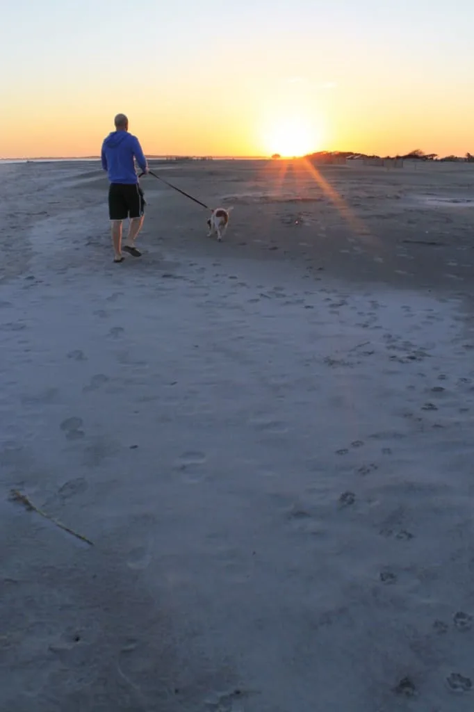 Walk on the beach at sunset - Charleston Crafted