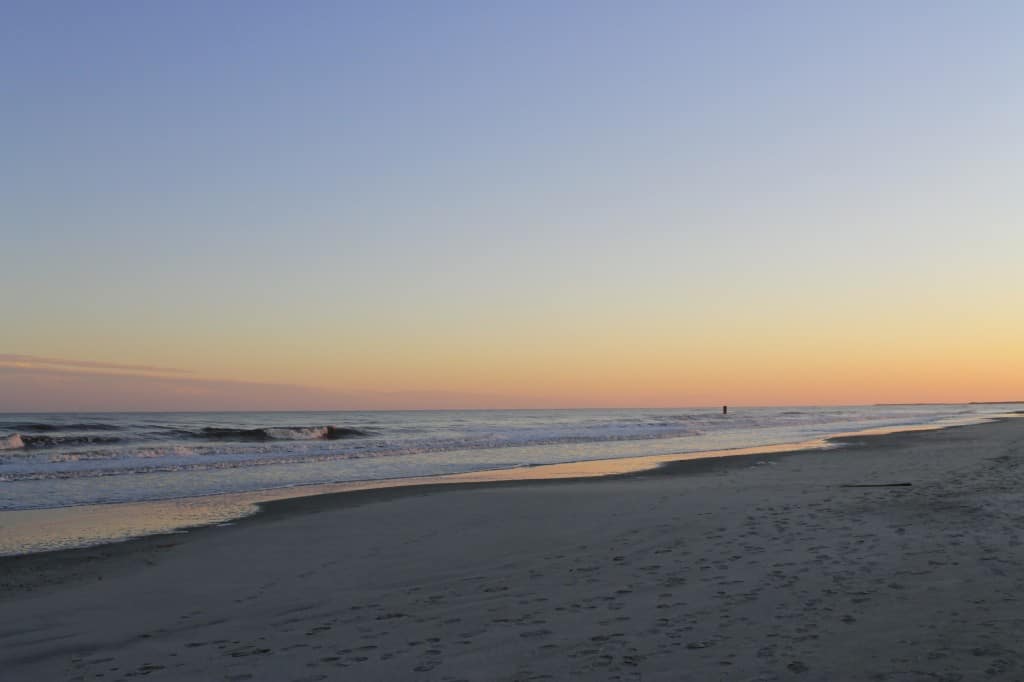 Walk on the beach at sunset - Charleston Crafted