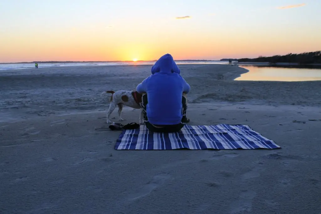 Walk on the beach at sunset - Charleston Crafted