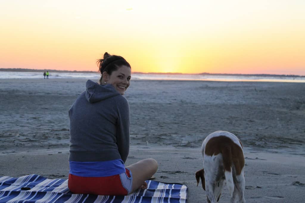 Walk on the beach at sunset - Charleston Crafted