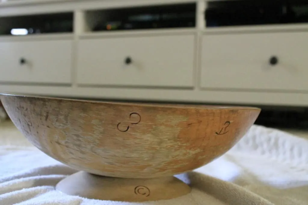 DIY Paint Dipped Wooden Bowl Cactus Garden - Charleston Crafted