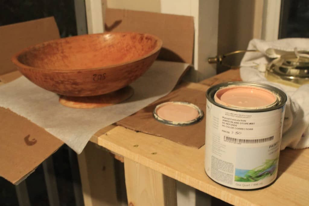 DIY Paint Dipped Wooden Bowl Cactus Garden - Charleston Crafted