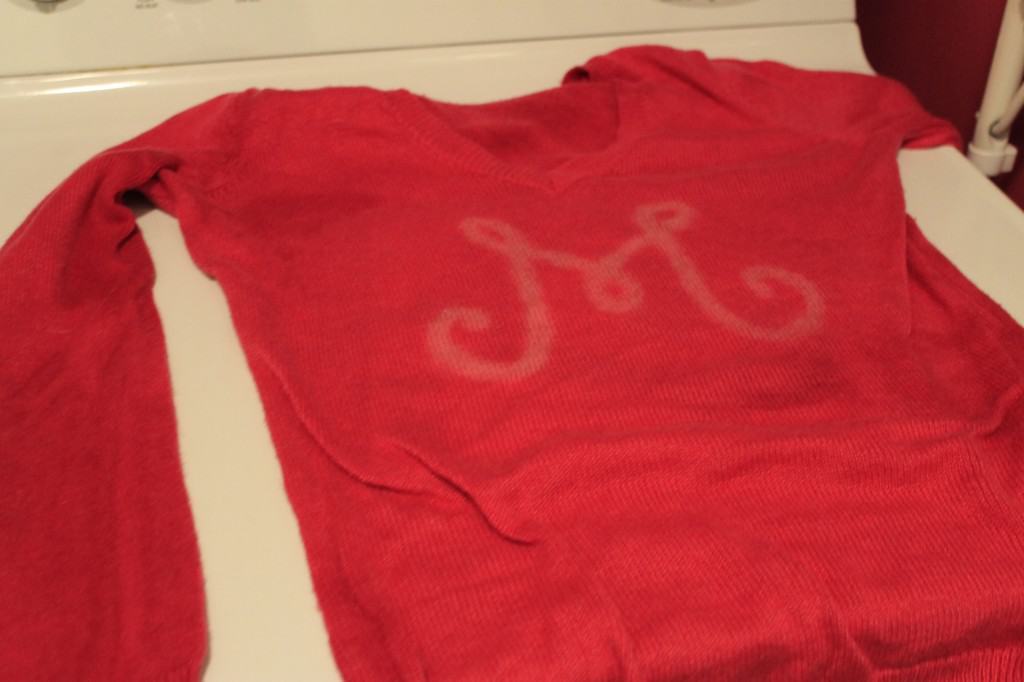 DIY Monogrammed Sweater Inspired by Lilly Pulitzer - Charleston Crafted