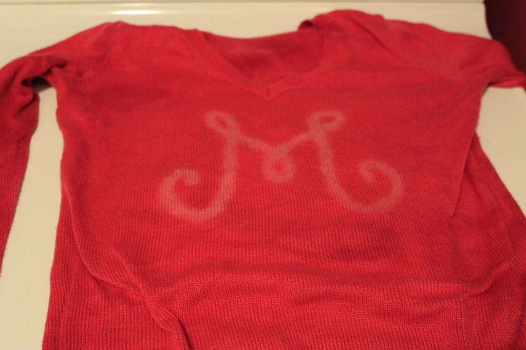 DIY Monogrammed Sweater Inspired by Lilly Pulitzer - Charleston Crafted