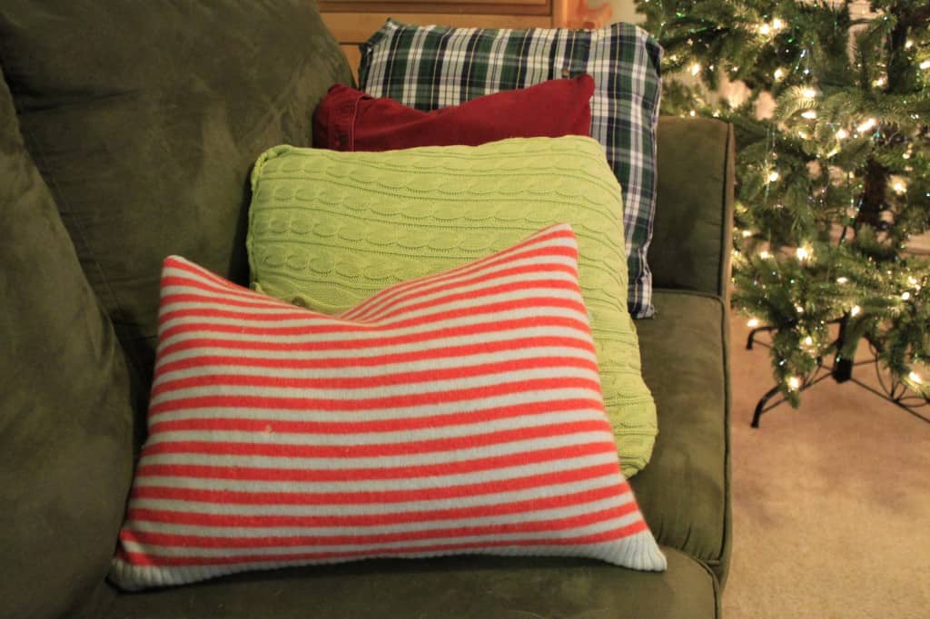 No Sew Sweater Pillows - Charleston Crafted