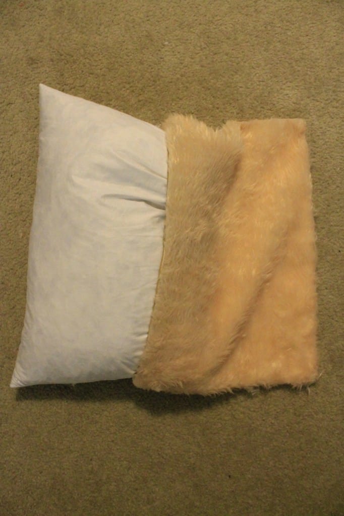 No Sew Faux Fur Pillow Cover - Charleston Crafted