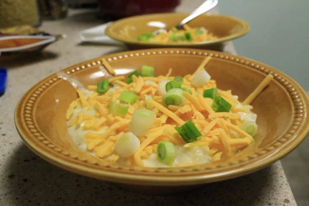 Crock Pot Baked Potato Soup from Hash Browns - Charleston Crafted