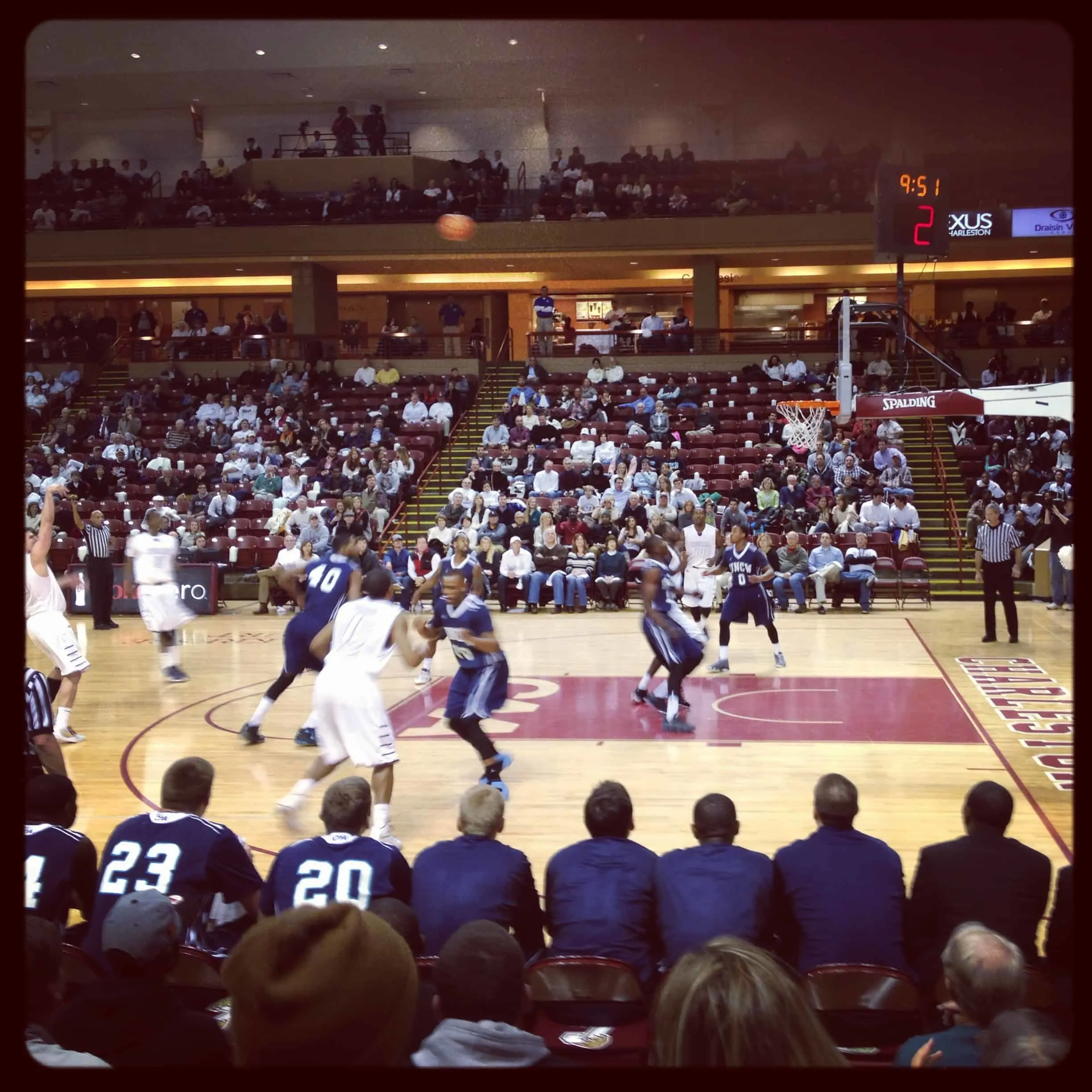 UNCW vs CofC Basketball Game