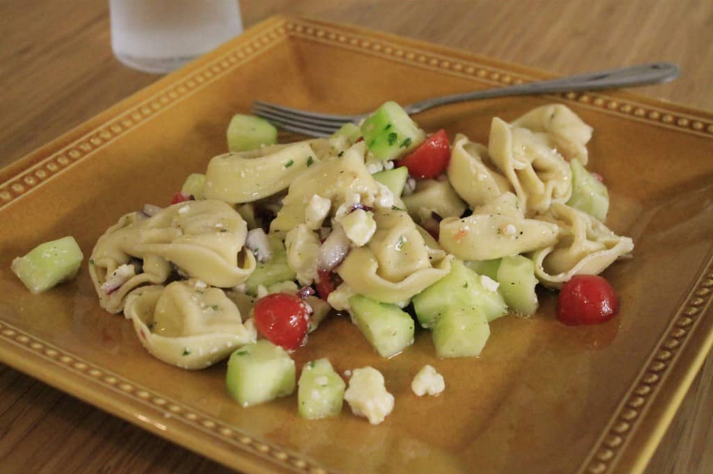 Greek Tortellini Salad - Charleston Crafted