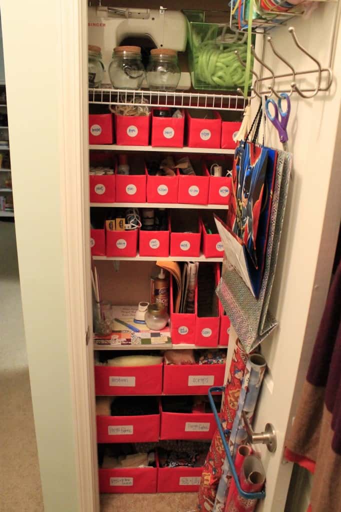 An Organized Craft Closet - Charleston Crafted