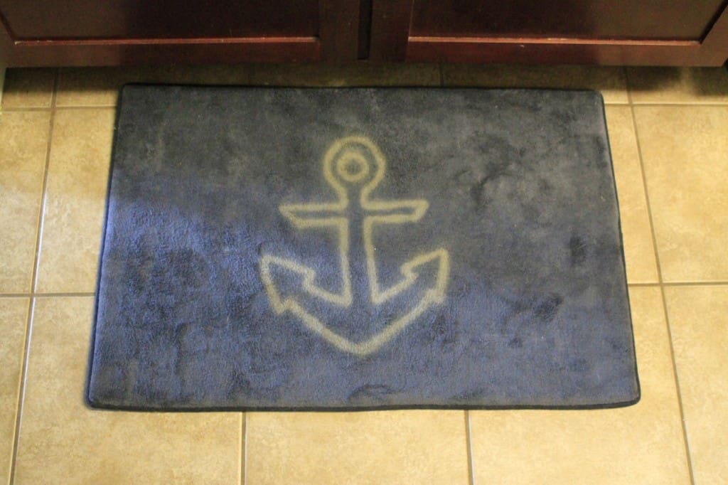 DIY Bleach Pen Anchor Mat - Charleston Crafted