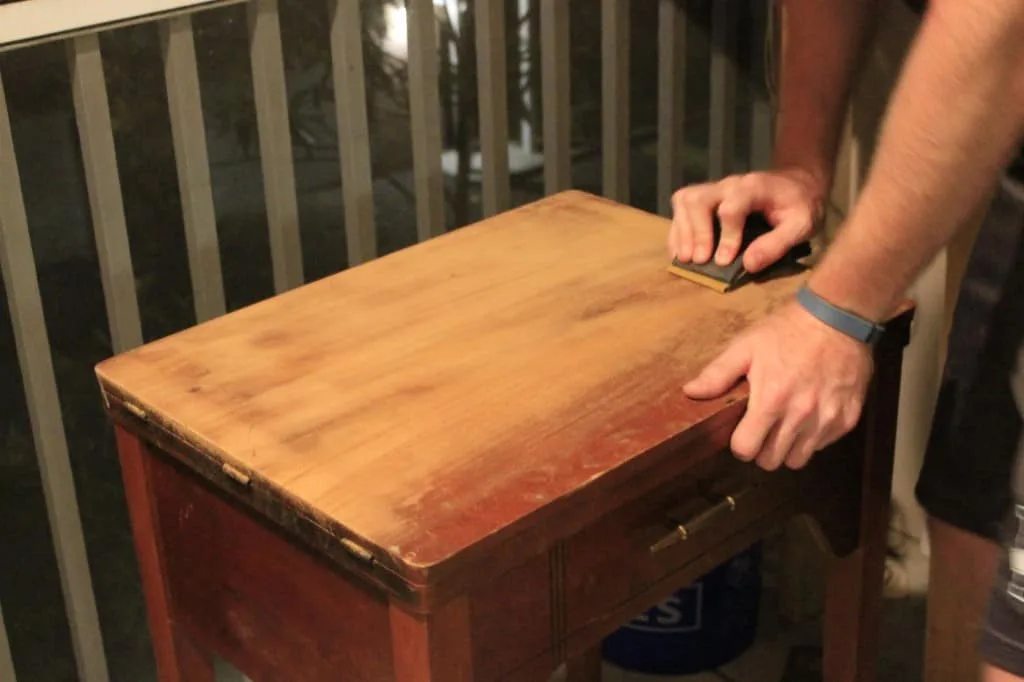 Sewing Table turned into Bar Table - Charleston Crafted