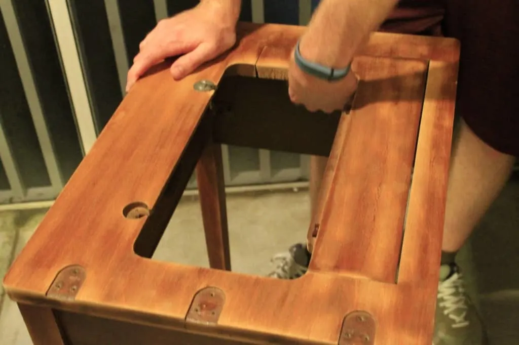 Sewing Table turned into Bar Table - Charleston Crafted