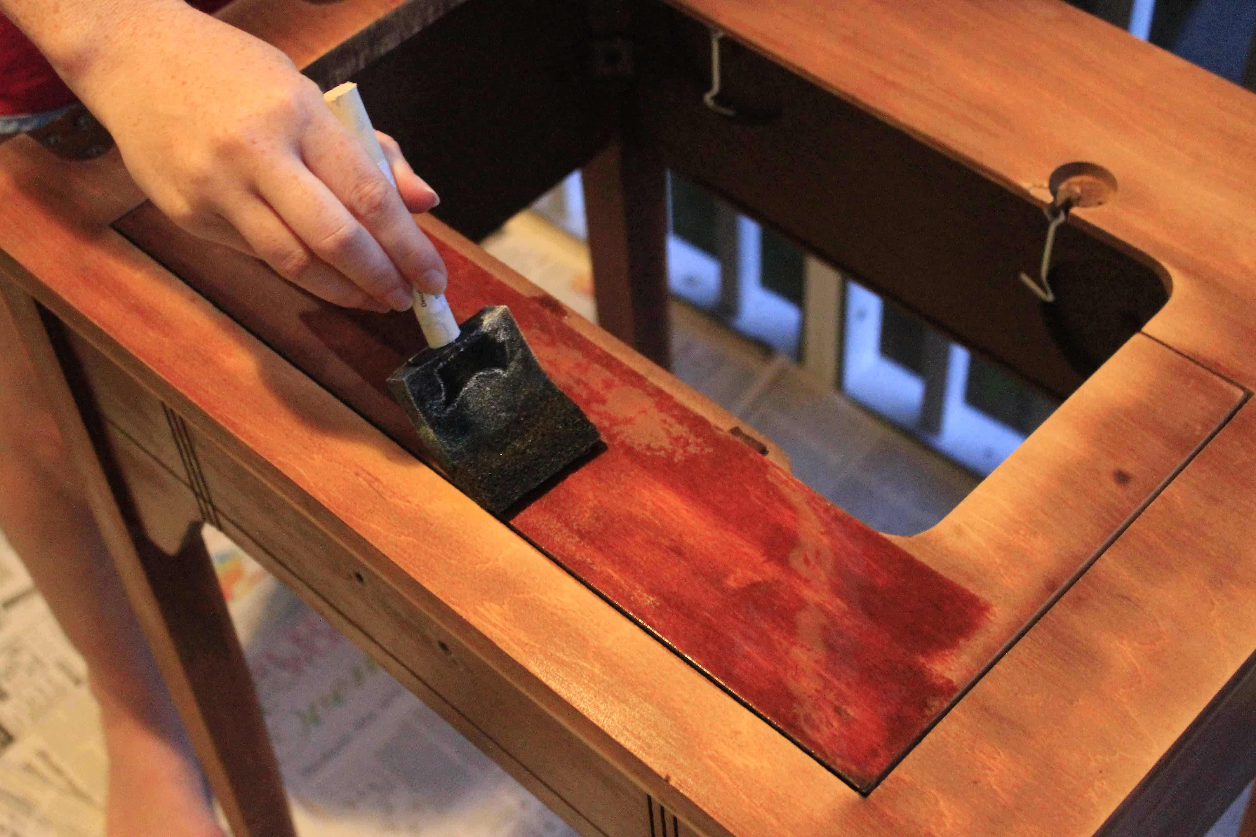 Sewing Table turned into Bar Table - Charleston Crafted